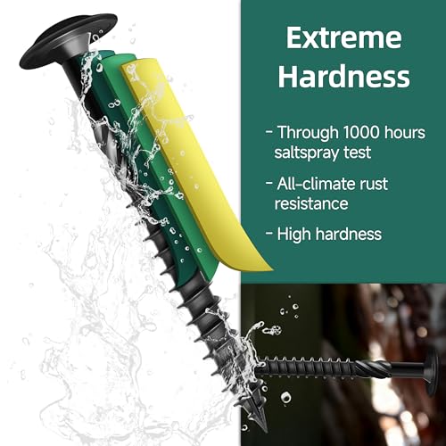 (16 Sets) 1/4-20 x 2-1/2 Carriage Bolts with Nuts and Washers & 50-Pack Heavy Duty Self Drilling Structural Screw, #14 x 3 Wood Screws, Lag Screws 3 Inch, 1/4 Carriage Bolts Screws