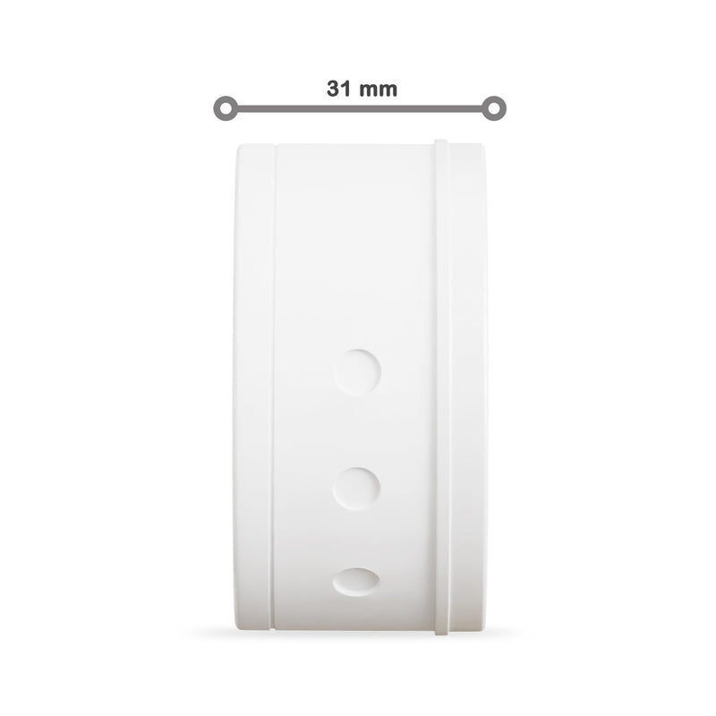 CusoTec Ceiling Box Pack of 5 70 mm x 30 mm Ceiling Canopy Junction Canopy Junction Box Lamp Junction Box Canopy Made of Plastic White (5)