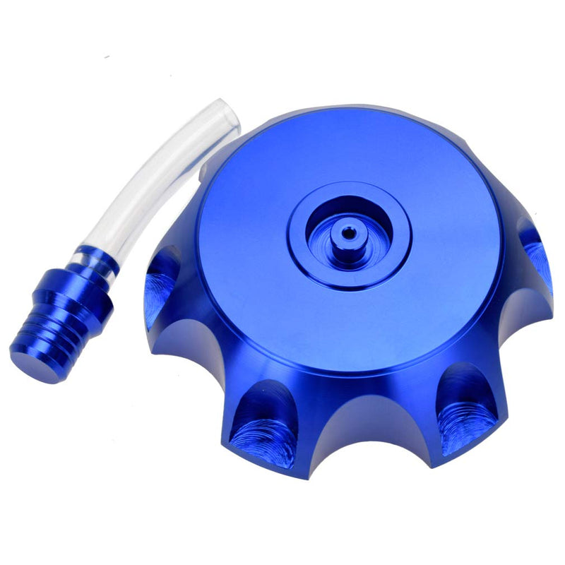 HIAORS CNC Aluminum Gas Fuel Tank Cover Cap with Breather Valve For 50cc 70cc 90cc 110cc 125cc 140cc 150cc 160cc SSR Pit Dirt Motor Bike Blue