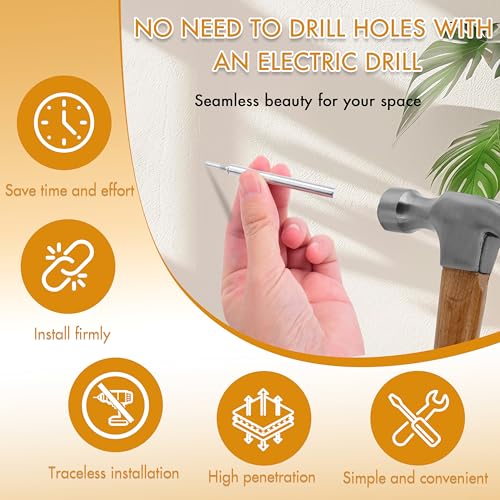 1000Pcs Double Head Skirting Nails, Seamless Trim Nails for Baseboards 1000