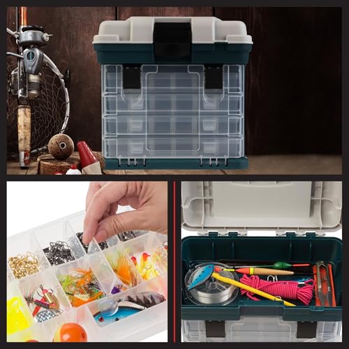 Stalwart Portable Tool Box Small Parts Organizer, Gray