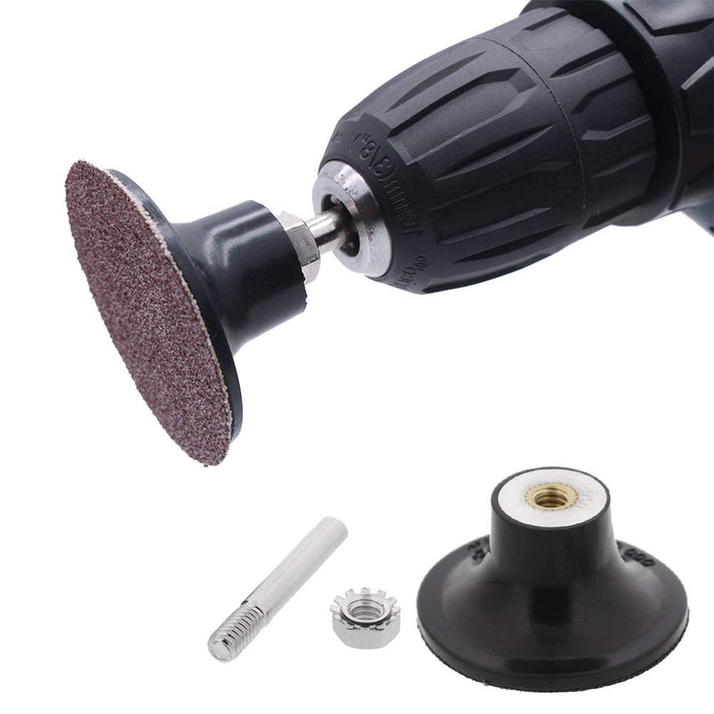 Mesee Pack of 2 Roll Lock Disc Holders, Disc Pad Holder Sanding Disc with 1/4 Inch Shank for Roll Lock Round Rotary Tool Grinding Polishing Finish Conditioning Discs