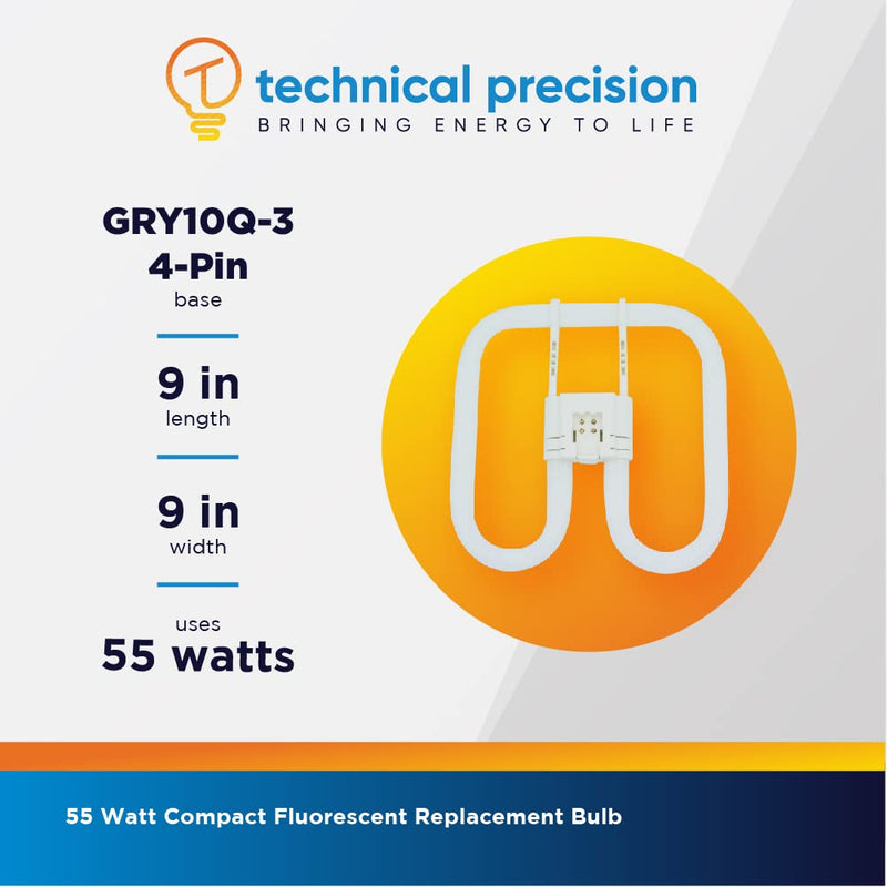 Technical Precision Replacement for GE General Electric G.E F552D/830/4P Light Bulb 1 Count (Pack of 1)
