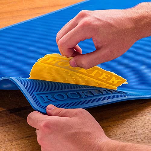 Rockler offers a wood glue applicator set with an 8oz bottle, glue spout, red cap, glue line centering attachment, and silicone brush for precise application. Their silicone glue mat (15"x30") is heat