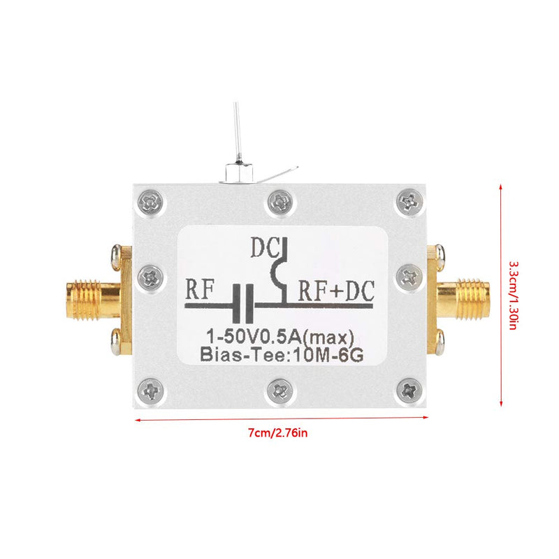 1pcs 10MHz-6GHz Frequency Bias T Broadband Radio Transmission Microwave Coaxial Bias Low Noise Amplifier Module
