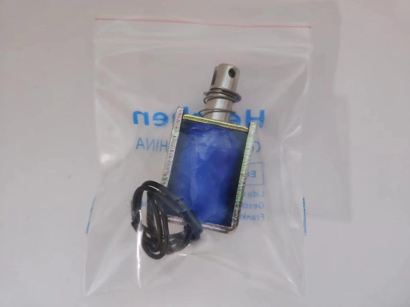 Hechen electromagnet, HS-1039, DC24V, 25N, 10mm stroke, push pull type, open frame door lock