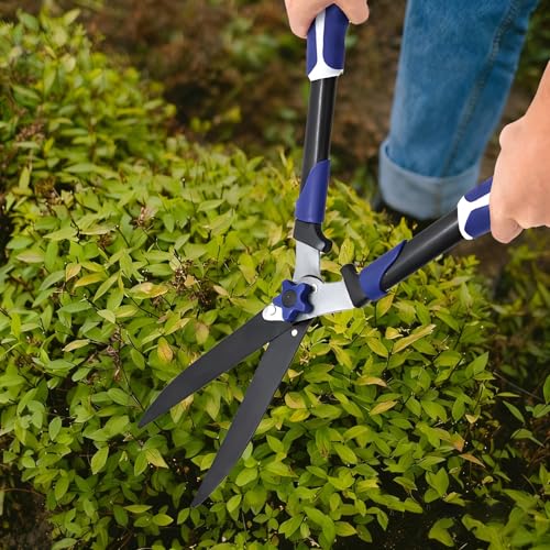 Garvee Loppers for Tree Trimming, 24" Heavy Duty Steel Hedge Shears, Branch Cutter Garden Bypass Lopper and Tree Trimmer Tree Pruner Garden Shears for Gardening