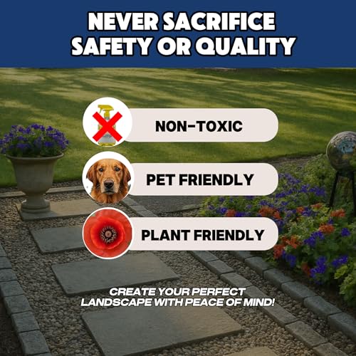 Landscape Mulch & Rock Glue – Heavy-Duty Ground Cover Adhesive for Mulch, Wood Chips, Pebbles & Gravel – Weather-Resistant Landscaping Bonding Spray (Rock Glue, 32 oz)