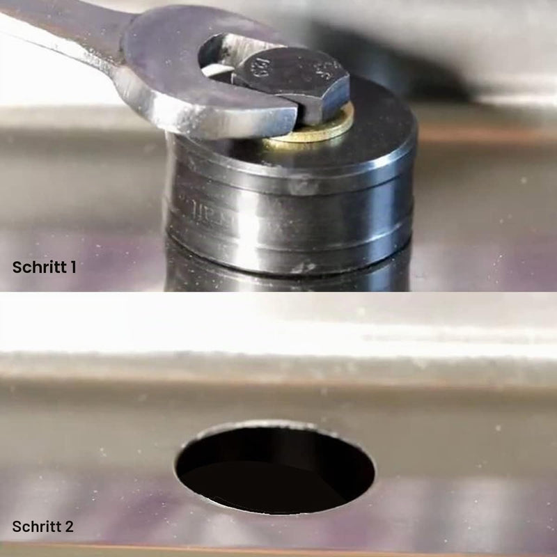 SagaSave 22.5mm Sheet Metal Punch Hexagonal Sink Hole Cutter Steel Plate Stainless Steel Metal