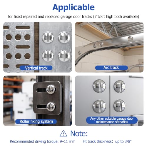 Garage Door Track Bolts 1/4-20 x 5/8" Hex Washer Head -100pcs 1/4-20×5/8" track bolt 100