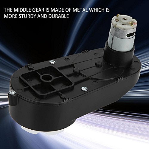 Gearbox with 6V/12V Motor, RS390 Electric Motor Gearbox 6V/12V 12000-20000RPM for Kids Electric Cars and Motorcycles High Speed RS390(6V 18000RPM)