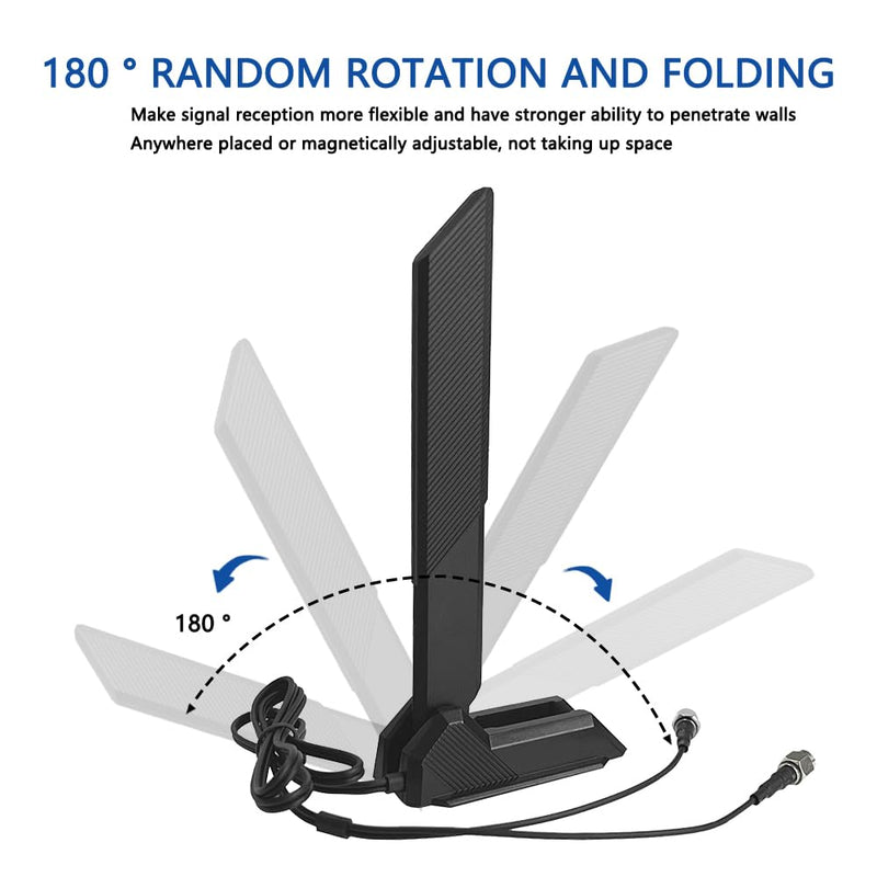 ZAHARA 2.4/5.8/6GHz RP-SMA Tri Band WiFi 6E Antenna for ASUS ROG Strix B550-F Gaming WiFi II/B550-PLUS/Prime B450M-A II/ROG Strix B650-A B650-PLUS B650E-F B550-A B760-I Z690-I Z790-Plus Z790-A Z790-E