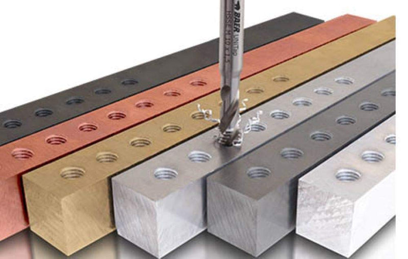 Baer machine tap UNiTap HSSE TiAIN M8 Form B thread cutter - size M 8 x 1.25 - DIN 371 machine thread drill - tap tap professional