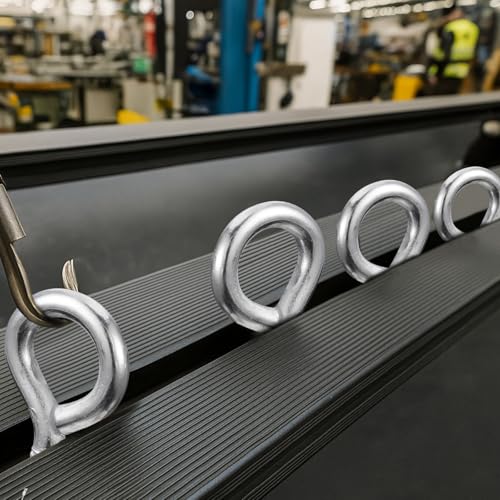 40 Pack 1/4-20 x 2-1/2 Inch Galvanized Steel Eye Bolts with Nut 1/4-20x2-1/2in Silver 40
