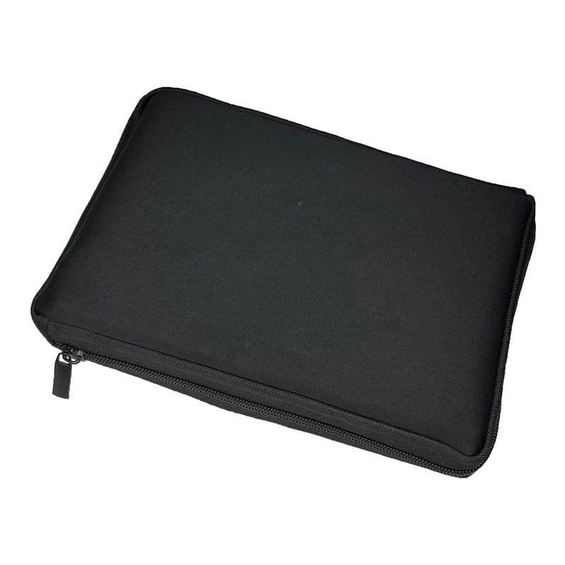 AF-WAN Neoprene Soft bag Book Sleeve bag holder with Zipper, Suitable for Fourth Wing Hardcover Book Protection at Home, Outdoor, and Travel (Black) Black