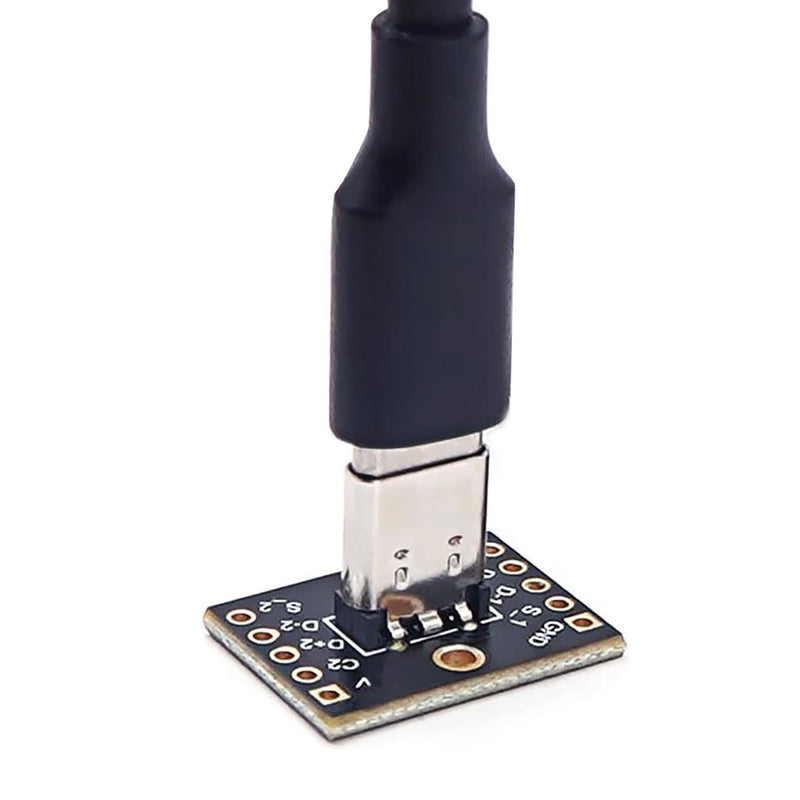 2pcs USB Type C Breakout Board-Vertical Female Connector USB Type C Connector Board PCB Converter Board