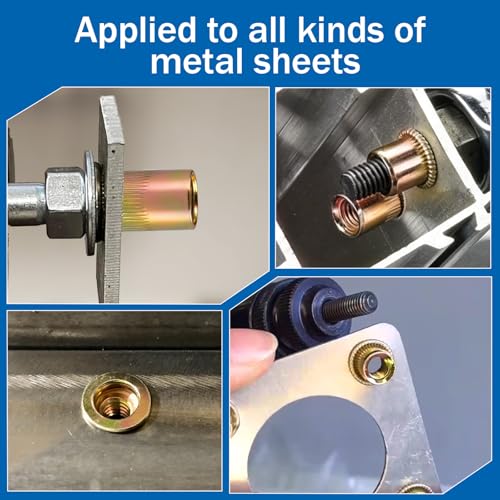 660Pcs Metric & SAE Rivet Nut Kit Threaded Nutserts Set Metric & SAE 660pcs