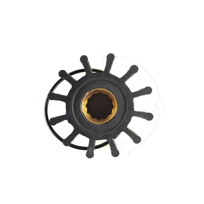 Water Pump Impeller Repair Kit Replacement for Johnson 09-812B-1 F6B-9 Series & Volvo Penta 21951354 3842786 21213664 21951352 Yanmar 119773-42600 X08812 Indmar S685007 Jabsco 13554-0001-P