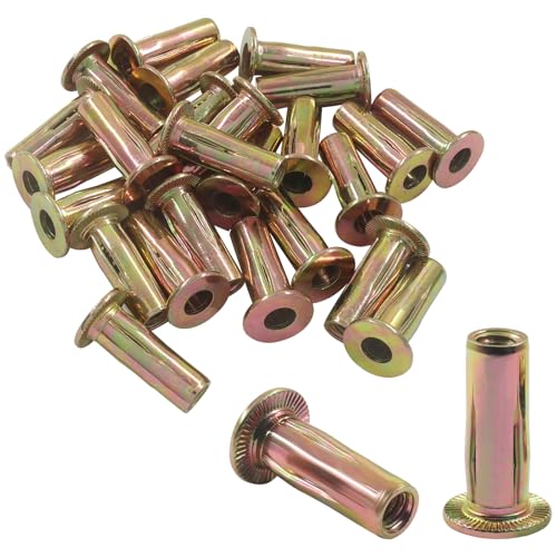 Multi Grip Rivet Nuts, 100 Pcs, 1/4-20