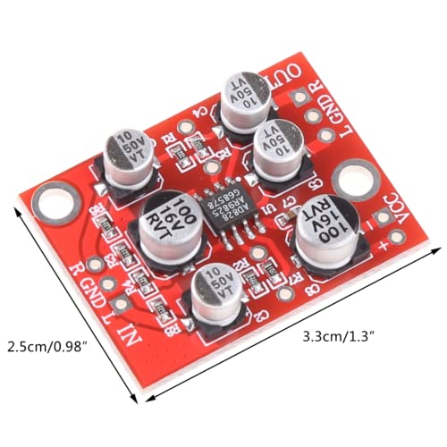 AD828 DC 5V-15V 6V 12V OP PREAMP BOARD