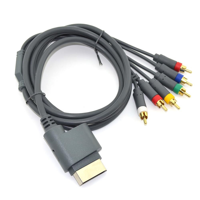 6ft Component HDTV Video & RCA Stereo AV Cable Cord for Microsoft Xbox 360 / Xbox 360 Slim