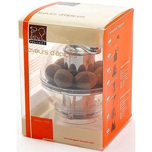 Peugeot 19501 Tidore Nutmeg Mill, Clear Acrylic