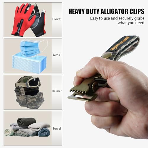 MELOTOUGH Pocket Tool Pouch Tool Belt Pouches with Belt Clip Utility Mini Tool Organizer Pouch,Glove Clip Tactical Glove Clips Work Glove Holders Strap with Alligator Clip for Tool Belt,Tool Bag