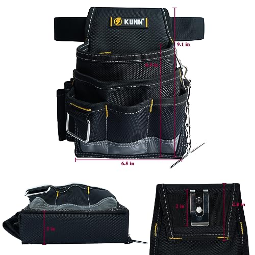 KUNN Electrician Tool Pouch & Glove Clips for Work,2-Pack