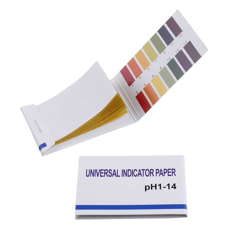 BOJACK 20 Pack 80 Strips (1600 Strips) pH 1-14 Test Paper Extensive Test Paper Litmus Test Paper 400 Strips pH Test for Water Soil Testing Pet Food pH Monitoring 20 Packs