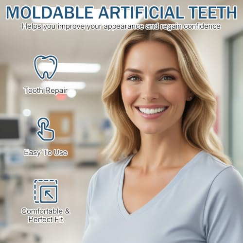 Temporary Dental Filling Material, Tooth Repair and Pain Relief, Self-Hardening Temporary Teeth Filling, Ensure Emergency Care for Teeth, Easy to Use, 15g