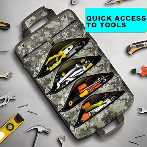 Electrician's Tool Bag Roll Up Portable Heavy Duty Motorcycle Organizer