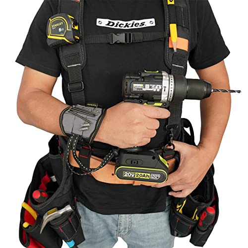 KUNN Magnetic Tool Belt Suspende & Work Belt 2-Inch Wide Quick Release Buckle