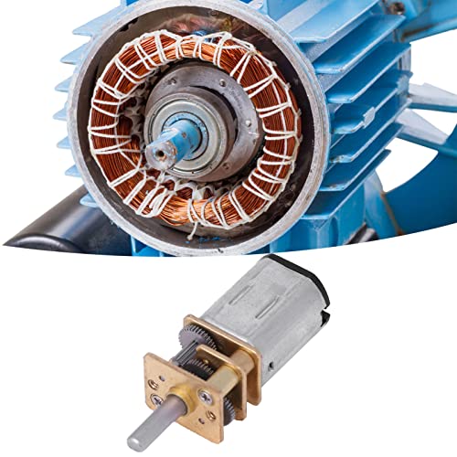 DC Gear Motor N20 DC 6V Brushes 50 RPM/100 RPM/400 RPM Electric Micro Torque with Torque Metal Gear for Electrical Equipment of the Fan Reusable Packaging (100 RPM) 100RPM
