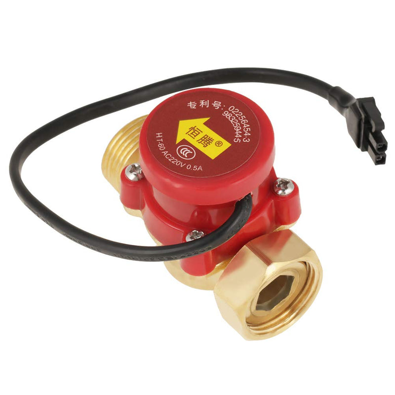 Water flow switch, flow switch flow switch 220V 0.5A G3/4"-3/4" thread water pump switch flow switch signal switch