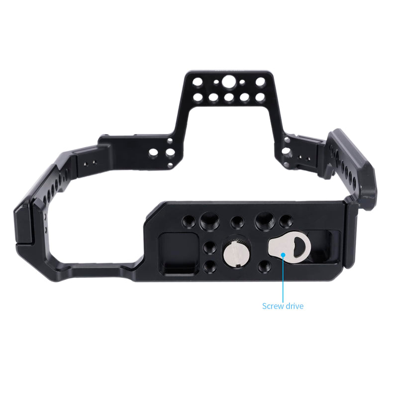 NICEYRIG Camera Cage for Canon EOS 6D / EOS 6D Mark II with NATO Rail Cold Shoe Quick Release Plate for ARCA-Swiss Tpye - 581