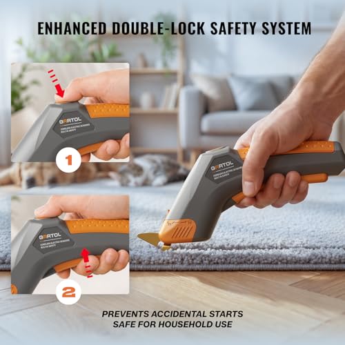 GARTOL 4V Cordless Electric Box Cutter for Cardboard, Fabric, and Leather