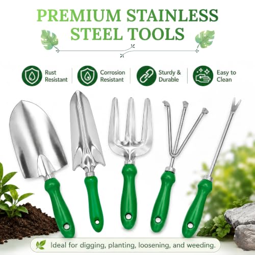 GardenHOME 11-Piece Gardening Tool Set – Garden Kit with Tote Bag, Apron & Accessories, Perfect Gardening Gifts for Women, Moms, and Beginners 11piece