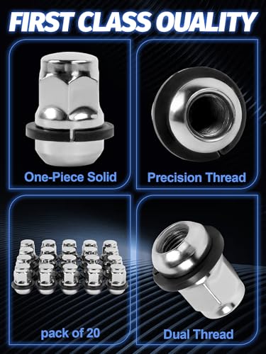 M12x1.5 Lug Nuts 20PCS for Accord 12×1.5 20pcs，1.38IN