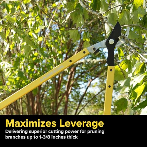 Jameson Professional 27" Bypass Lopper | 1-3/8" Cutting Capacity | Non-Stick Blade | Aircraft-Grade Aluminum Frame | Cushioned Grips | Gardening & Landscaping Tool