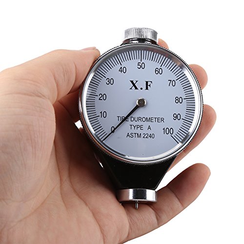 Walfront Hardness Tester Meter, Shore Type A/O/D Rubber Tire Durometer Hardness Tester Meter 0-100 HA (Type A)