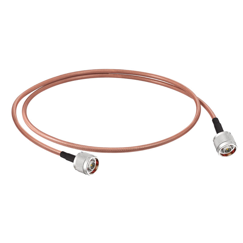 Superbat N Male to N Male Coaxial Cable 3ft High Power RG142 Coax Cable Low Loss 50 ohm Jumper for Duplexer Repeater Cell Booster Antenna Systems etc. 3ft 1pcs