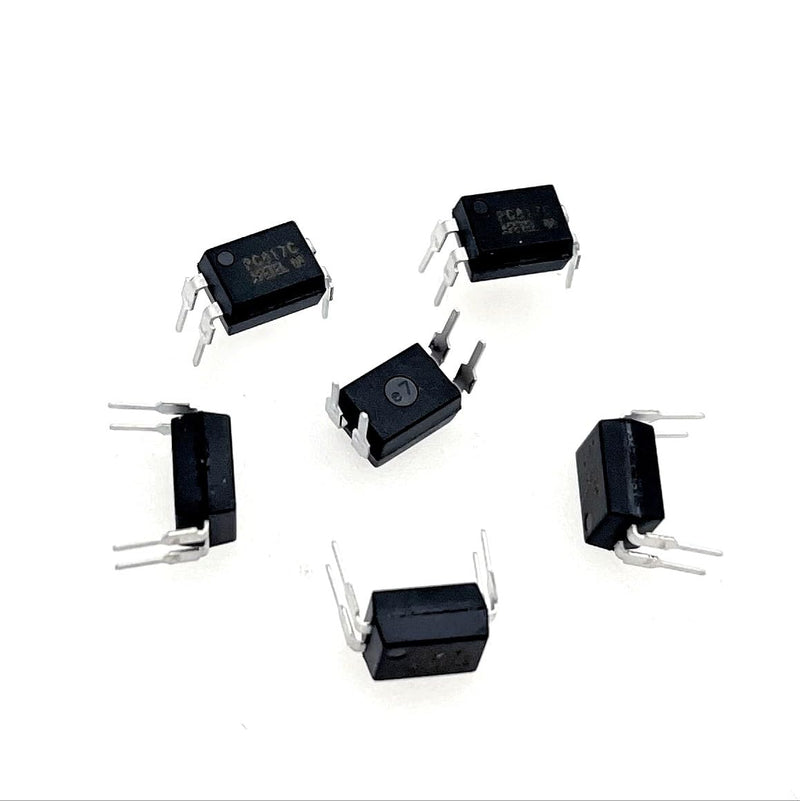 JZK 50pcs PC817C Optocoupler 2.54mm DIP 4 pin 4pin 4 pin photocoupler for mounting, high density mounting type optocoupler IC, photoelectric coupler