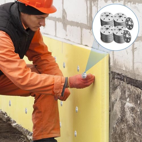 500Pc Foam Board Fasteners Washers for Screws 304 Stainless Steel 1-1/8 in 500PCS