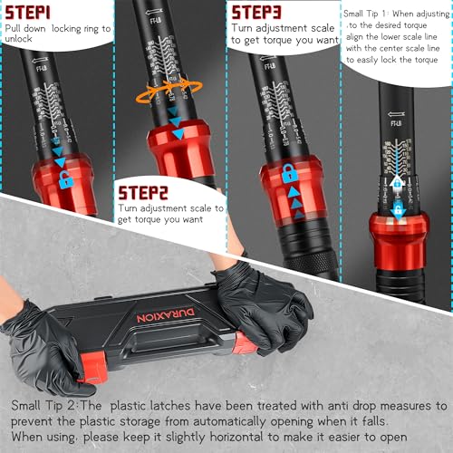 1/2-Inch Drive Torque Wrench 10-170ft.lb/13.6-230.5Nm 1/2" DR.『10-170 FT.LB』