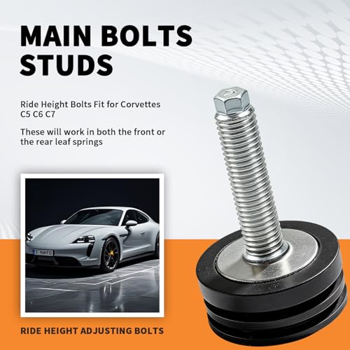 Ride Height Adjusting Bolts for Corvettes C5 C6 C7, 2Pc