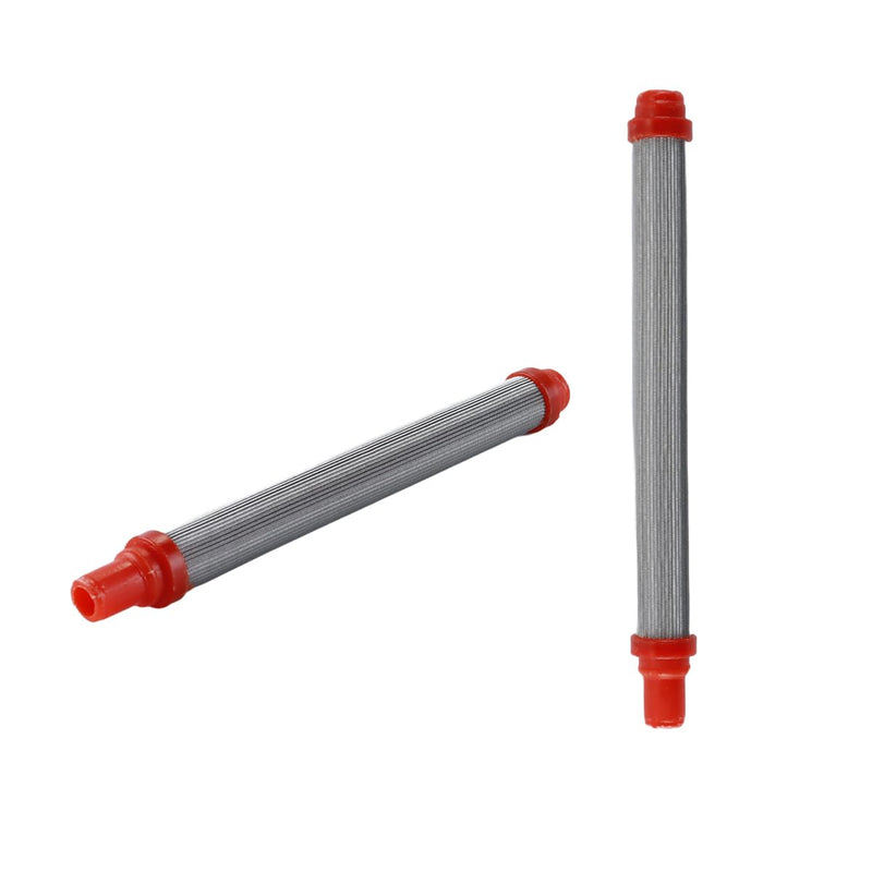 Pack of 5 200 Mesh Airless Sprayer Red Filter Insert 304 Stainless Steel Elements Replacement for Paint Coating Tools
