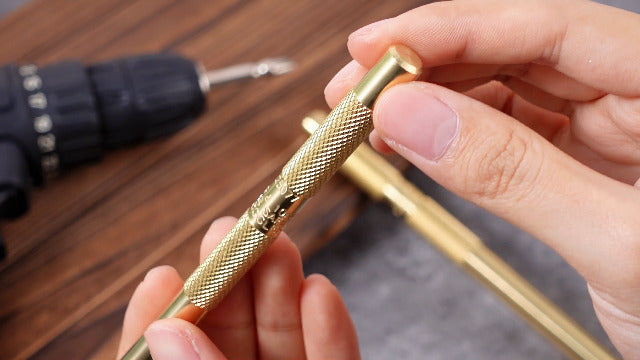 Funrous 3 Pcs Brass Punch Set Brass Drift Punch