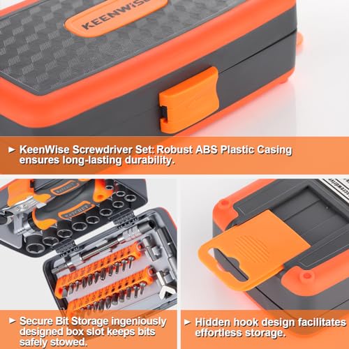 Ratcheting Screwdriver Set: KeenWise 38-in-1 Ratchet Screwdriver Tools Versatile Magnetic Tools for Mechanics and DIY Enthusiasts (2880B) 2880B
