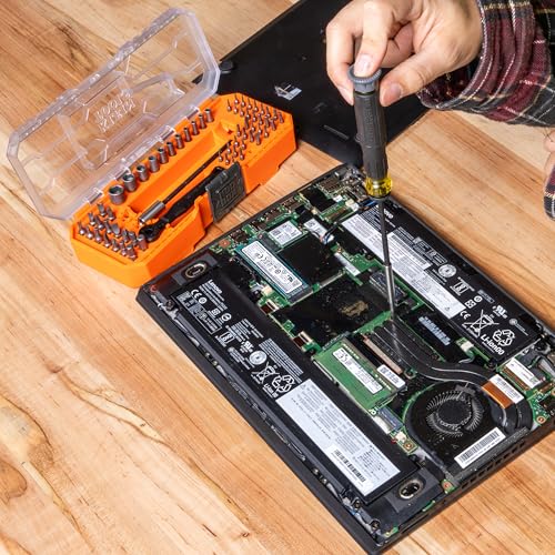Klein Tools 80177 MODbox Ratcheting Driver Set with MODbox Case Adapter, Modular Tool System Side Rail Attachment, 65 Piece MODbox Ratchet & Driver Set