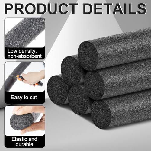 Pangda 8 Pcs Foam Backer Rod for Gaps Concrete Crack Filler 2 Inch x 26.25 ft Caulk Saver Bulk Gray Concrete Expansion Joint Filler Driveway Crack Filling for Joints Gaps Filling Industrial Sealants 2 x 39.3 Inch